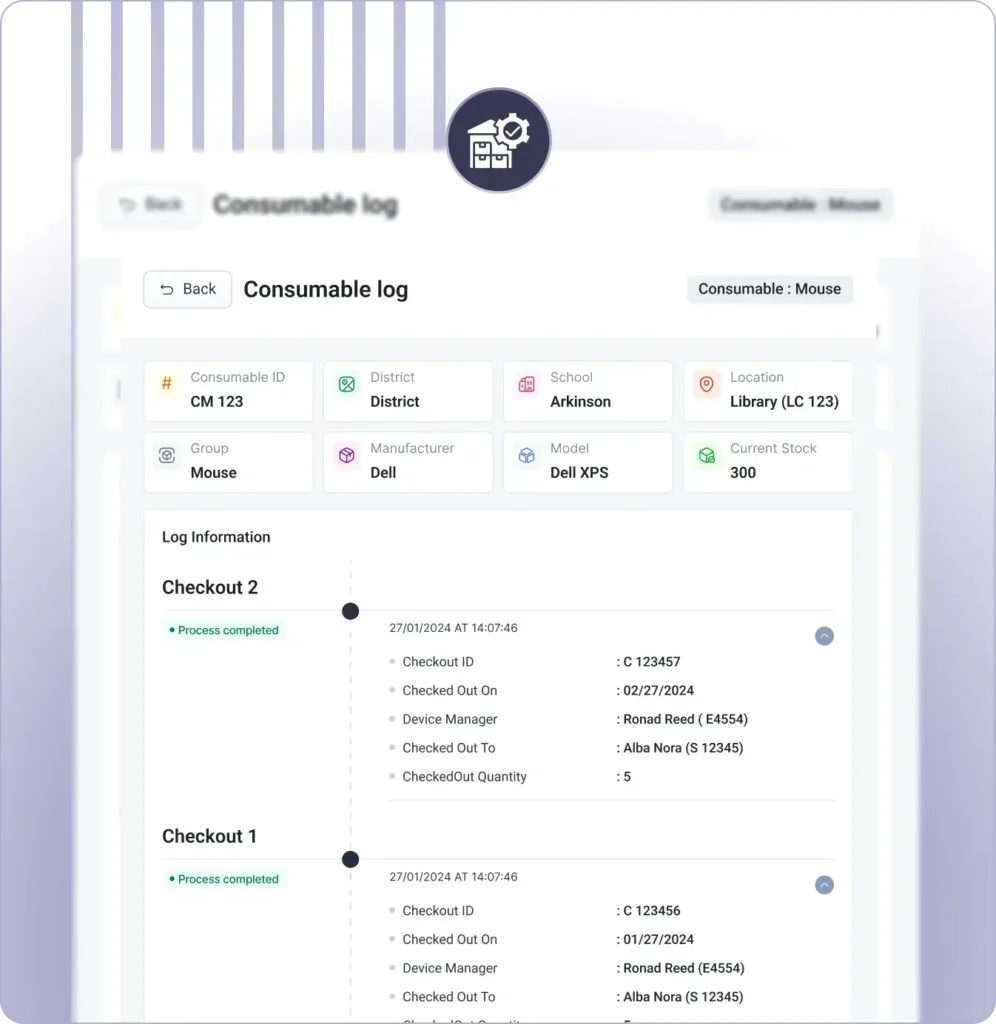 Inventory Control & Asset Check-In